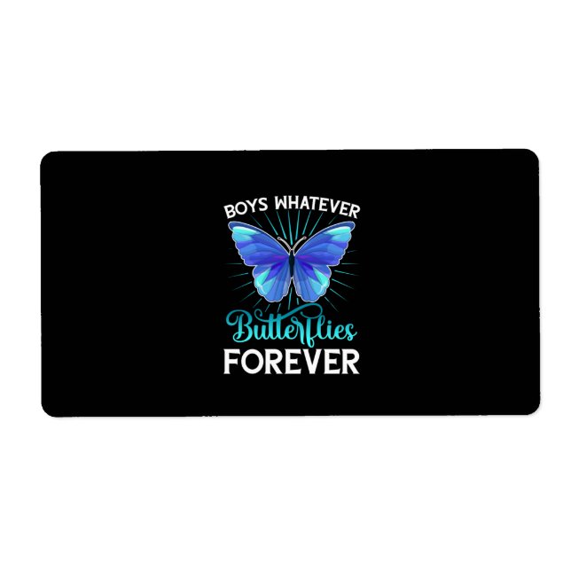 Etiqueta Boys Butterflly Que Borboletas Sempre Querem (Frente)