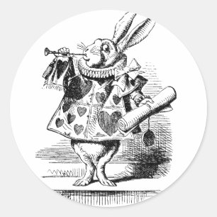 Etiqueta branca do coelho