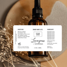 Etiqueta branca e preta personalizável do produto