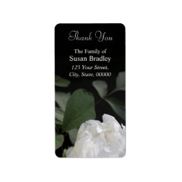 Etiqueta Brancos 1 Obrigado Rótulos