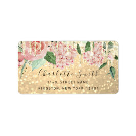 Etiqueta Bridal RSVP Casamento de Drip Mint Green Glitter D