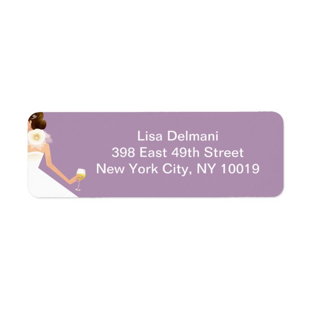 Etiqueta Bridal Wine Ensemble (lilac) (Frente)