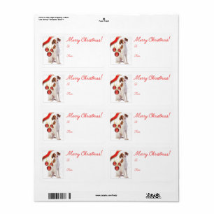 Etiqueta Brittany Spaniel Gift Labels