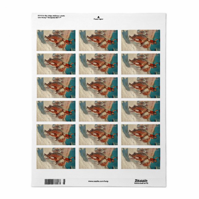 Etiqueta Bronco Buster, 1906 por Newell Convers Wyeth (Toda a folha)