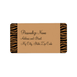 Etiqueta Brown Zebra Labels