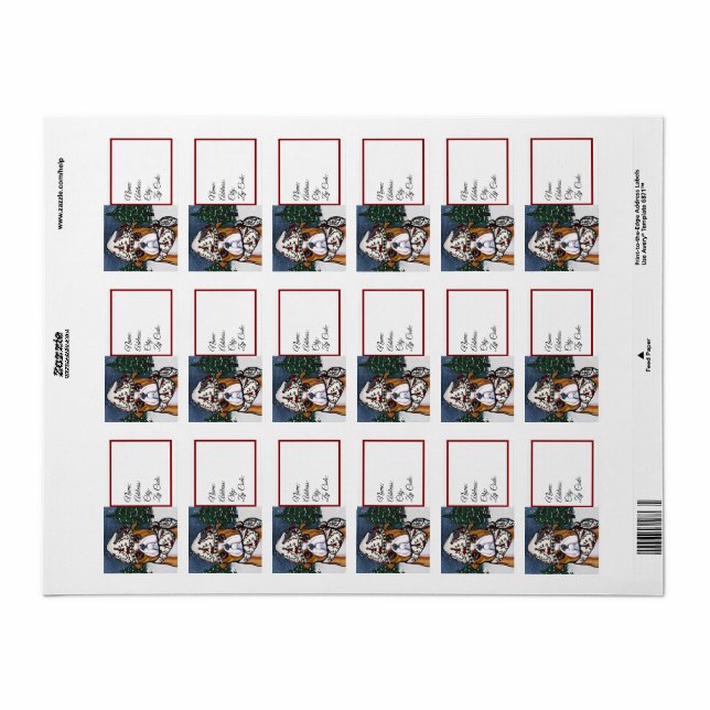 Etiqueta Buldogue (Toda a folha)