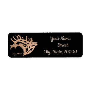 Etiqueta Bull Elk