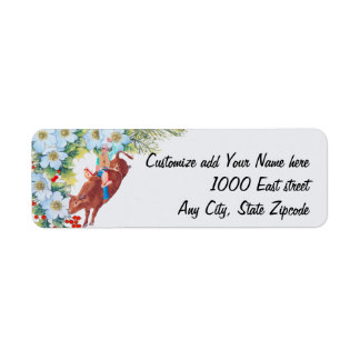 Etiqueta Bull Rider ~ I Love Rodeo