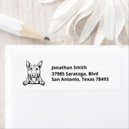 Etiqueta BULL TERRIER | Imagem no endereço de retorno