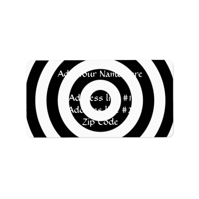 Etiqueta Bullseye Design (Frente)