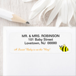 Etiqueta Bumble Bee Amarelo Doce