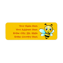 Etiqueta Bumblebee personalizável