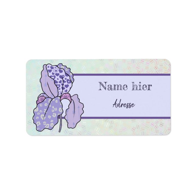 Etiqueta bunte Iris (Frente)