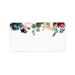 Etiqueta Buquê Borgonha   VAZIO