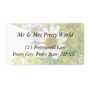 Etiqueta Buquê de Flores de Verão