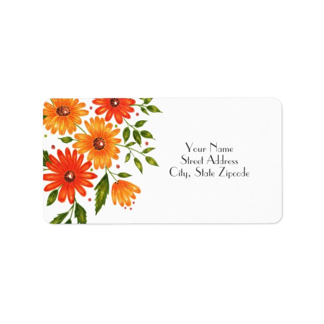 Etiqueta Buquê de outono (Frente)