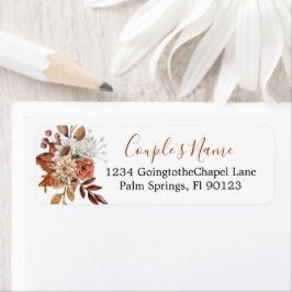 Etiqueta Buquê Floral de Queda