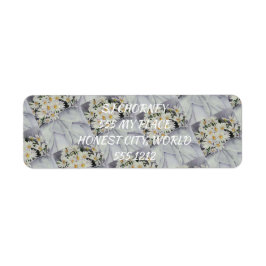 Etiqueta Buquê GORGEOSO DO FLORAL DE DAISES BRANCOS