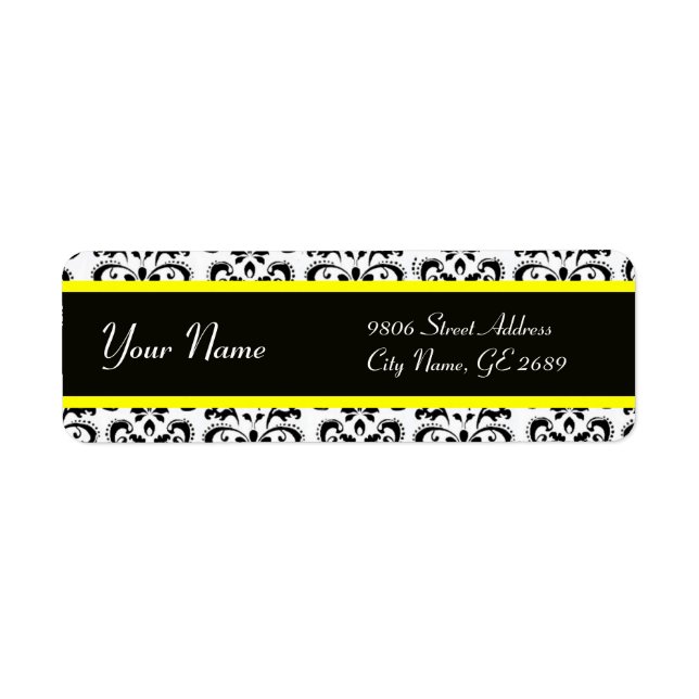 ETIQUETA BURACO AMARELO BRANCO PRETO (Frente)