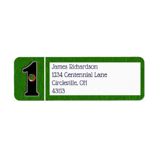 Etiqueta Buraco em um Golfe - Charme Sortudo