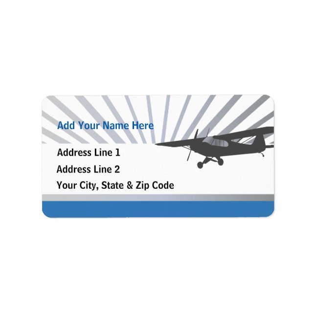 Etiqueta Bush Plane (Frente)