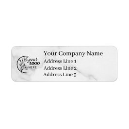Etiqueta Business Logo Custom Return Address Label