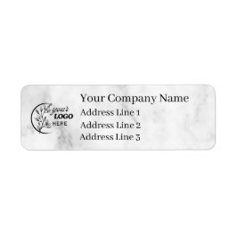 Etiqueta Business Logo Custom Return Address Label