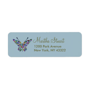 Etiqueta Butterfly Whispers 2 ~ 30 Labels 3/4" x 2 1/4"