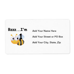 Etiqueta Buzz Bumblebee primeiro aniversario T-shirts e pre