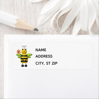Etiqueta Buzzy Bee Return Address Lables