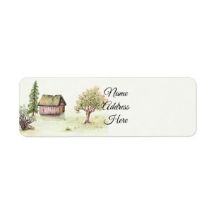 Etiqueta Cabina Antiga (Watercolor Home Sweet Home Collecti