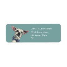 Cachorro Chihuahua bonito com desenho Arco de grav
