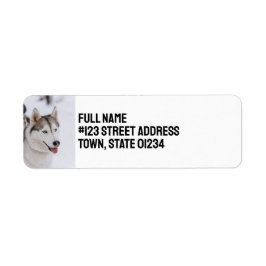 Etiqueta Cachorro Siberian Husky Personalizado Customizado