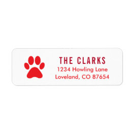 Etiqueta Cachorro Vermelho Cachorro Imprimir Cachorro de Na