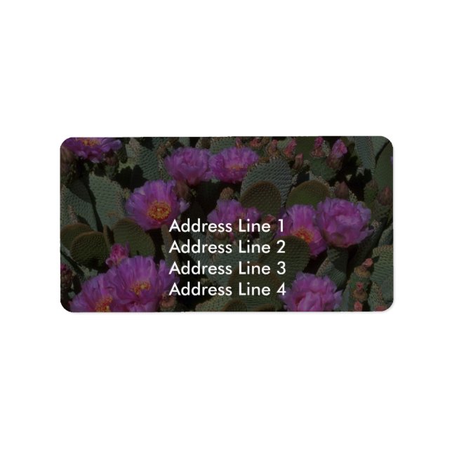 Etiqueta Cactos de Cauda do Beaver (Frente)