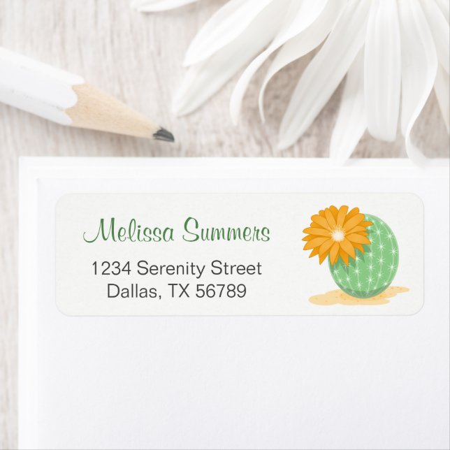 Etiqueta Cactus Flower (Insitu)