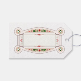 Etiqueta cadeau rétro, de style Art Déco