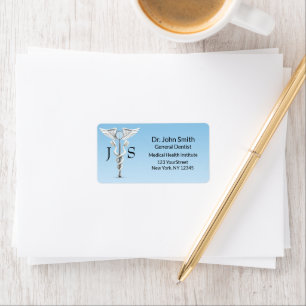 Etiqueta Caduco Dental Branco Espelho Espelho Pincel Médico
