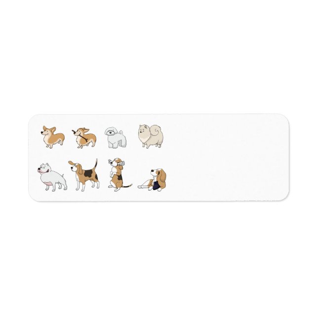 Etiqueta Cães Assortados segundo (Frente)