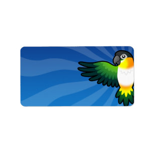 Etiqueta Caique/Lovebird/Pionus/papagaio dos desenhos