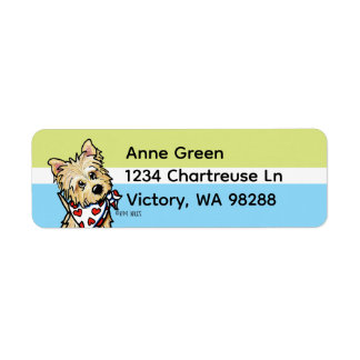 Etiqueta Cairn Terrier Fofo
