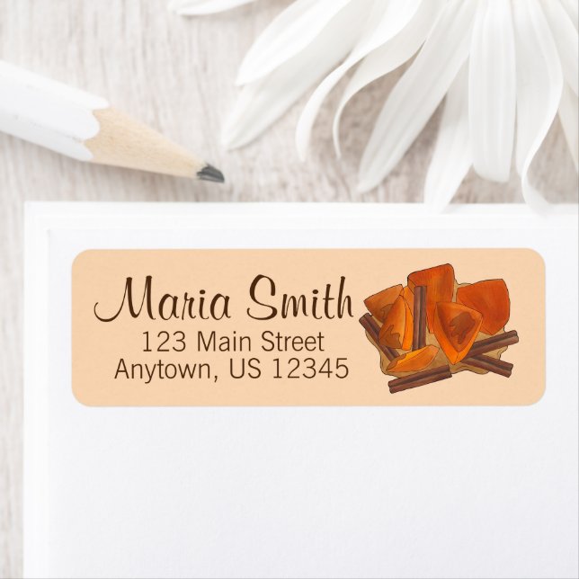 Etiqueta Calabaza en Tacha Mexicano Deserto de Pumpkin (Insitu)