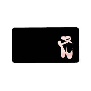 Etiqueta Calçados de Balé Rosa Gradiente Suave