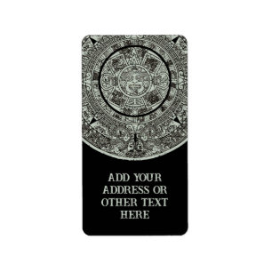 Etiqueta Calendário maia 1 do Aztec Sun Stone do México