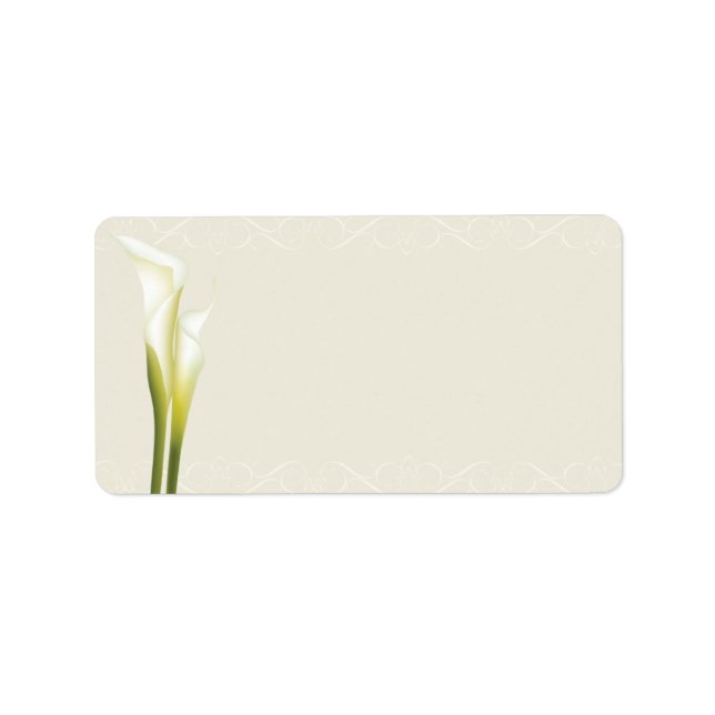 Etiqueta Calla Lily Address Labels (Frente)