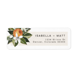 Etiqueta CALLIOPE Citrus Orange Clementine Cutie Address La