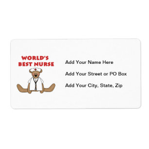 Etiqueta Camisas e presentes da melhor enfermeira do mundo