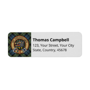 Etiqueta Campbell Tartan