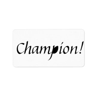 Etiqueta Campeão