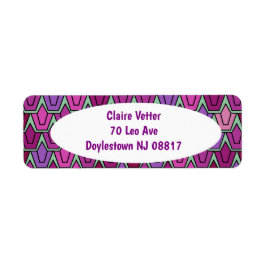 Etiqueta Campo de Tulipa Roxo